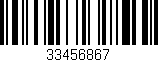 Código de barras (EAN, GTIN, SKU, ISBN): '33456867'