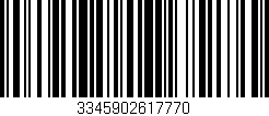 Código de barras (EAN, GTIN, SKU, ISBN): '3345902617770'