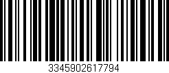 Código de barras (EAN, GTIN, SKU, ISBN): '3345902617794'