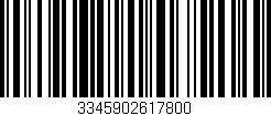Código de barras (EAN, GTIN, SKU, ISBN): '3345902617800'