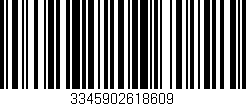 Código de barras (EAN, GTIN, SKU, ISBN): '3345902618609'