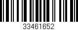 Código de barras (EAN, GTIN, SKU, ISBN): '33461652'
