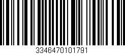 Código de barras (EAN, GTIN, SKU, ISBN): '3346470101791'