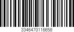 Código de barras (EAN, GTIN, SKU, ISBN): '3346470116658'
