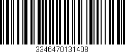 Código de barras (EAN, GTIN, SKU, ISBN): '3346470131408'
