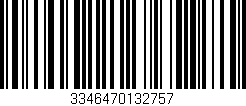 Código de barras (EAN, GTIN, SKU, ISBN): '3346470132757'
