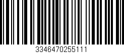 Código de barras (EAN, GTIN, SKU, ISBN): '3346470255111'