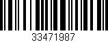 Código de barras (EAN, GTIN, SKU, ISBN): '33471987'