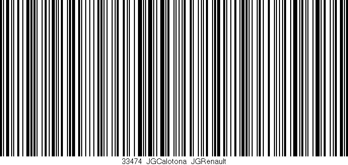 Código de barras (EAN, GTIN, SKU, ISBN): '33474_JGCalotona_JGRenault'