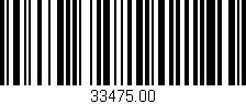Código de barras (EAN, GTIN, SKU, ISBN): '33475.00'