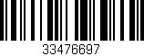 Código de barras (EAN, GTIN, SKU, ISBN): '33476697'