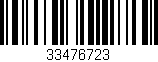 Código de barras (EAN, GTIN, SKU, ISBN): '33476723'