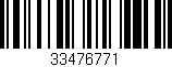Código de barras (EAN, GTIN, SKU, ISBN): '33476771'