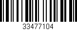 Código de barras (EAN, GTIN, SKU, ISBN): '33477104'