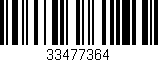 Código de barras (EAN, GTIN, SKU, ISBN): '33477364'