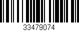 Código de barras (EAN, GTIN, SKU, ISBN): '33479074'