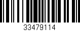 Código de barras (EAN, GTIN, SKU, ISBN): '33479114'