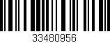 Código de barras (EAN, GTIN, SKU, ISBN): '33480956'