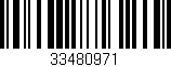 Código de barras (EAN, GTIN, SKU, ISBN): '33480971'