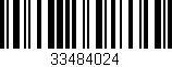 Código de barras (EAN, GTIN, SKU, ISBN): '33484024'