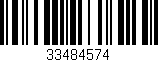 Código de barras (EAN, GTIN, SKU, ISBN): '33484574'