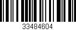 Código de barras (EAN, GTIN, SKU, ISBN): '33484604'