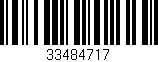 Código de barras (EAN, GTIN, SKU, ISBN): '33484717'