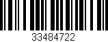 Código de barras (EAN, GTIN, SKU, ISBN): '33484722'