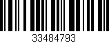 Código de barras (EAN, GTIN, SKU, ISBN): '33484793'