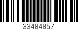Código de barras (EAN, GTIN, SKU, ISBN): '33484857'