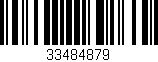 Código de barras (EAN, GTIN, SKU, ISBN): '33484879'