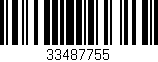 Código de barras (EAN, GTIN, SKU, ISBN): '33487755'