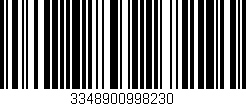 Código de barras (EAN, GTIN, SKU, ISBN): '3348900998230'