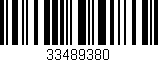 Código de barras (EAN, GTIN, SKU, ISBN): '33489380'