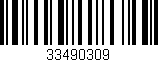 Código de barras (EAN, GTIN, SKU, ISBN): '33490309'