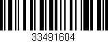 Código de barras (EAN, GTIN, SKU, ISBN): '33491604'