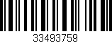 Código de barras (EAN, GTIN, SKU, ISBN): '33493759'