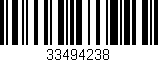 Código de barras (EAN, GTIN, SKU, ISBN): '33494238'