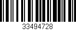 Código de barras (EAN, GTIN, SKU, ISBN): '33494728'