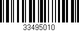 Código de barras (EAN, GTIN, SKU, ISBN): '33495010'