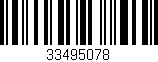 Código de barras (EAN, GTIN, SKU, ISBN): '33495078'