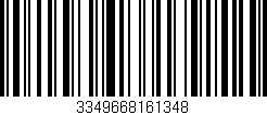 Código de barras (EAN, GTIN, SKU, ISBN): '3349668161348'