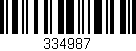 Código de barras (EAN, GTIN, SKU, ISBN): '334987'