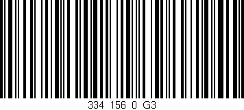 Código de barras (EAN, GTIN, SKU, ISBN): '334_156_0_G3'