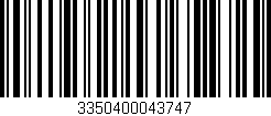 Código de barras (EAN, GTIN, SKU, ISBN): '3350400043747'