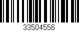 Código de barras (EAN, GTIN, SKU, ISBN): '33504556'