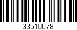 Código de barras (EAN, GTIN, SKU, ISBN): '33510078'