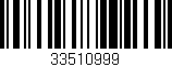 Código de barras (EAN, GTIN, SKU, ISBN): '33510999'
