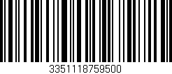 Código de barras (EAN, GTIN, SKU, ISBN): '3351118759500'