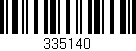 Código de barras (EAN, GTIN, SKU, ISBN): '335140'